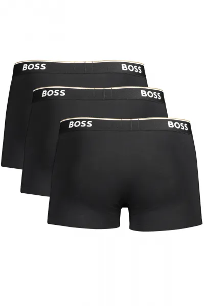 3PACK pánske boxerky Hugo Boss čierne