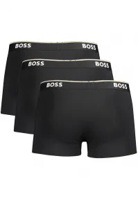 3PACK pánske boxerky Hugo Boss čierne