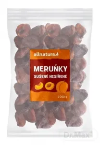 ALLNATURE Marhule sušené nesírené 1000 g