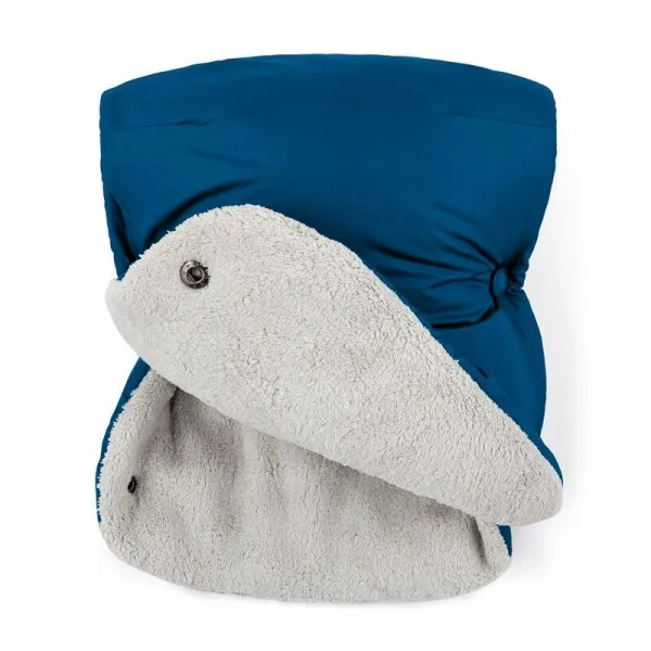 Set zimný fusak Jibot 3v1 + rukavice na kočík Jasie Ocean Blue
