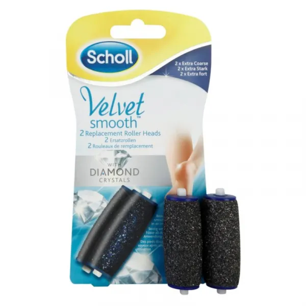Scholl Velvet Smooth náhradná hlavica do elektrického pilníku na chodidlá 2 ks