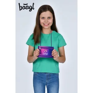 BAAGL SRDCE Peňaženka na krk, fialová, veľkosť