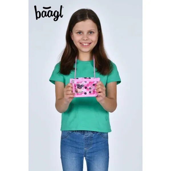 BAAGL LABKY Peňaženka na krk, ružová, veľkosť