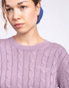 Carhartt WIP W' Carter Knit T-Shirt Pink Fog garment dyed S