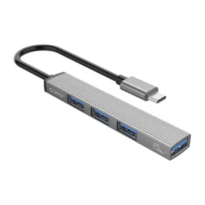 Orico AH-13 HUB adaptér USB-C - USB 3.0 / 3x USB 2.0, šedý