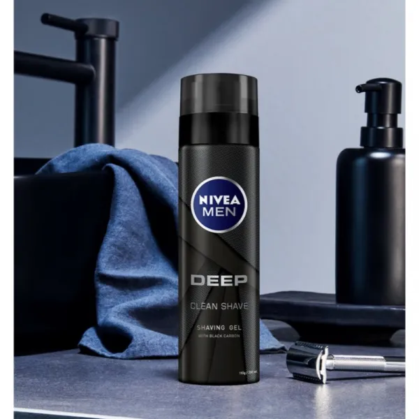 NIVEA MEN Deep gél na holenie pre mužov 200 ml