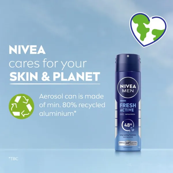 NIVEA MEN Fresh Active dezodorant v spreji pre mužov 200 ml