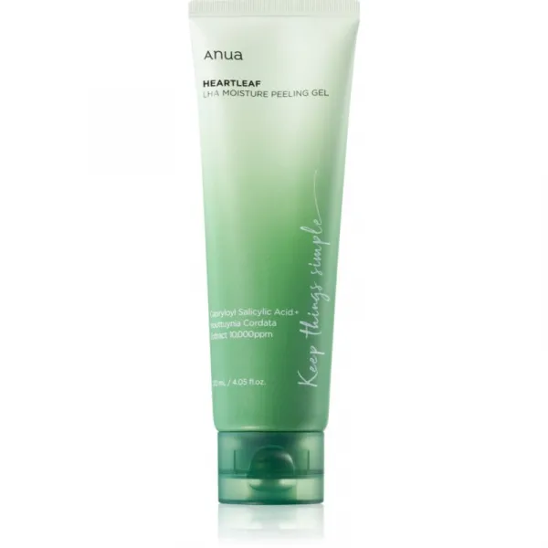 Anua Heartleaf LHA Moisture Peeling Gel jemný gélový peeling pre citlivú pleť so sklonom k akné 120 ml