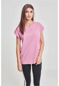Dámske tričko s predĺženým ramenom v farbe coolpink
