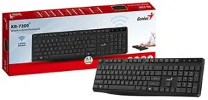 Genius KB-7200 COPILOT, klávesnice CZ/SK, 2.4 [Ghz], bezdrátová, černá