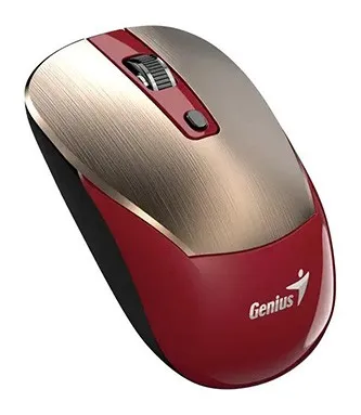 Myš bezdrátová, Genius NX-7125, červeno-zlatá, optická, 1200DPI