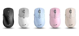 Myš bezdrátová, Genius NX-8080S BT, bílo-šedá, optická, 1600DPI