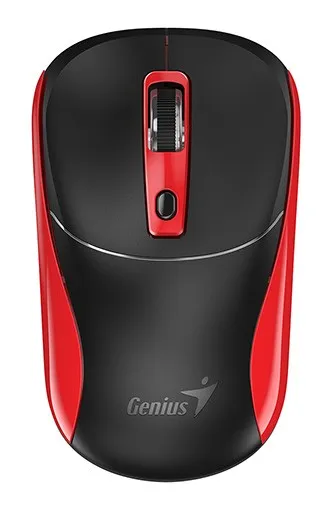 Myš bezdrátová, Genius NX-7123, černo-červená, optická, 1200DPI