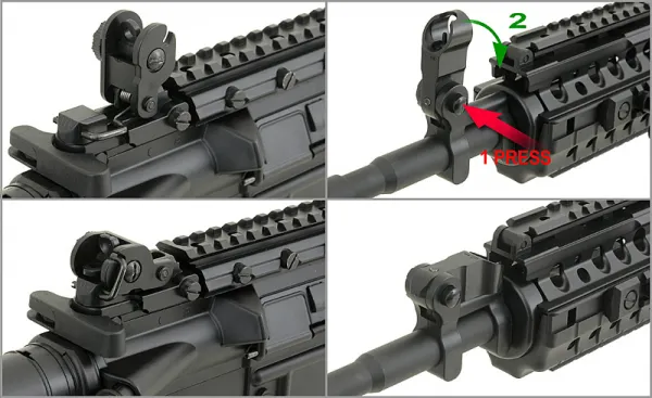 Airsoftový elektrický samopal CYMA CM.508 M4, kal. 6mm BB - čierny
