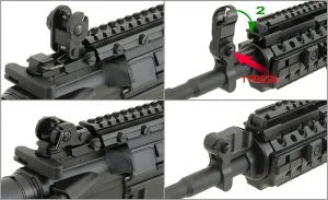 Airsoftový elektrický samopal CYMA CM.508 M4, kal. 6mm BB - čierny