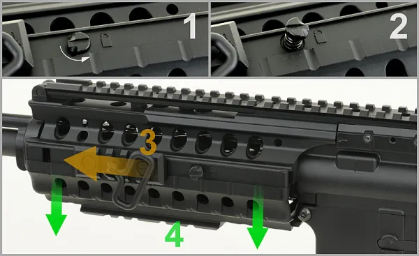 Airsoftový elektrický samopal CYMA CM.508 M4, kal. 6mm BB - čierny