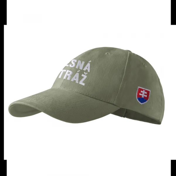 Šiltovka baseball LESNÁ STRÁŽ so SVK znakom - olivová