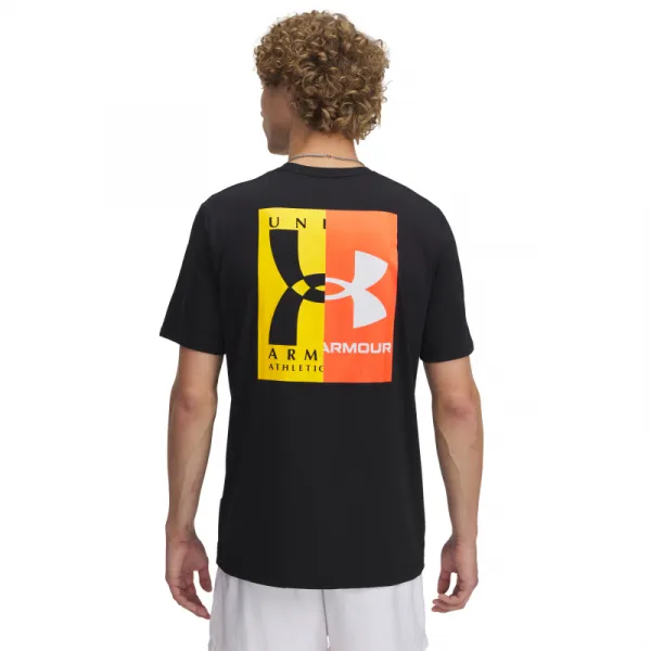 Pánske tričko s krátkym rukávom UNDER ARMOUR UA M 60 40S EVOL LOGO SS-BLK