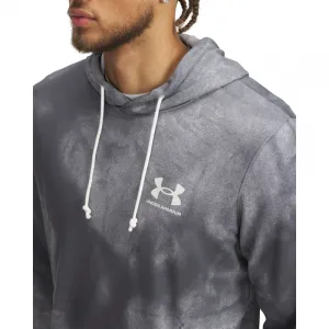 Pánska mikina s kapucňou UNDER ARMOUR UA Rival Terry AOP Hood Q1-GRY
