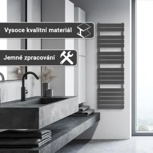 AQUAMARIN Vertikálny kúpeľňový radiátor, 1600 x 500 mm