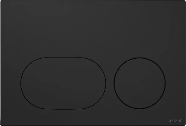 CERSANIT predstenový inštalačný systém s čiernym tlačidlom K97-0637 + WC REA CARLO MINI RIMLESS ČIERNY MAT + SEDADLO K97-526 0637 MM1