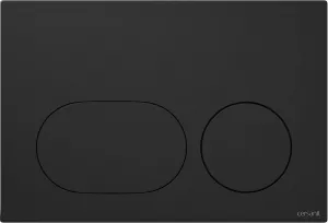 CERSANIT predstenový inštalačný systém s čiernym tlačidlom K97-0637 + WC REA CARLO MINI RIMLESS ČIERNY MAT + SEDADLO K97-526 0637 MM1