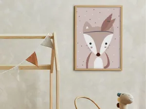 Plagát na stěnu do dětského pokoje LIŠKA Zvoľte rozmer: 20 x 30 cm