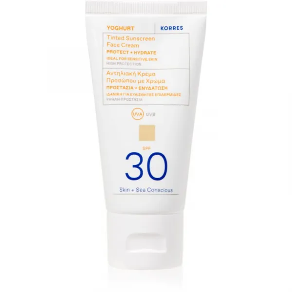 Korres Yoghurt Tinted Sunscreen tónovací opaľovací krém SPF 30 50 ml