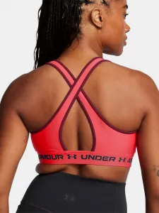 Under Armour Crossback Mid Bra-RED - Women's Bra