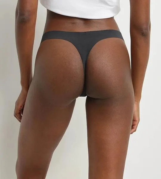 DIM INVISIBLE SEXY THONG - Dámske tangá - čierna