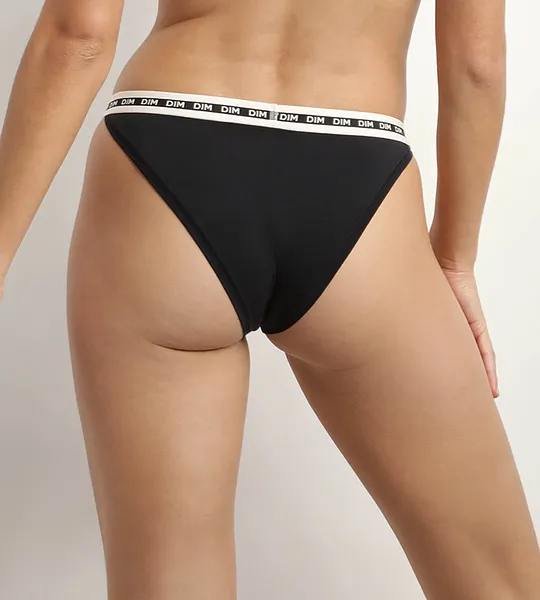 DIM ICONS THONG - Dámske tangá - čierna