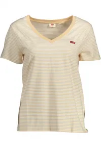 Krémovo-biele dámske pruhované tričko Levi's®