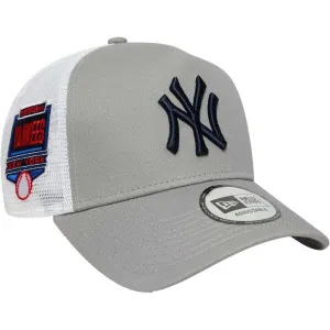 New Era NEW YORK YANKEES MLB SIDE PATCH 9FORTY TRUCKER Šiltovka, sivá, veľkosť UNI