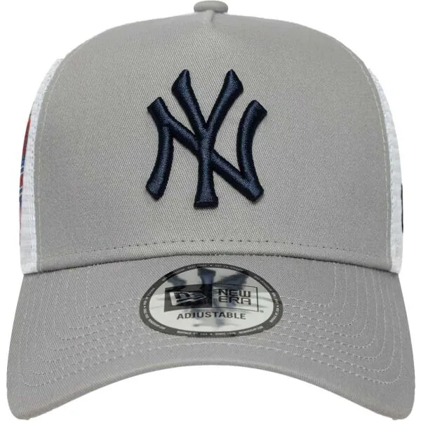 New Era NEW YORK YANKEES MLB SIDE PATCH 9FORTY TRUCKER Šiltovka, sivá, veľkosť UNI