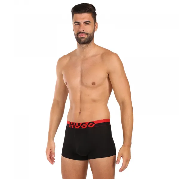 3PACK pánske boxerky HUGO čierna (50545667 001) S, trenky