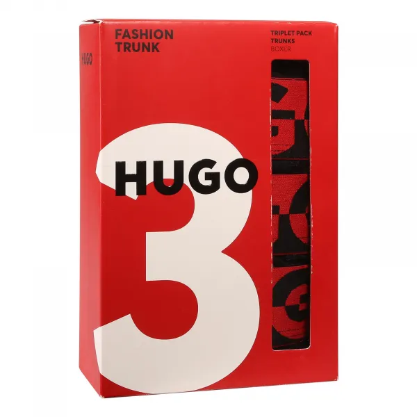 3PACK pánske boxerky HUGO čierna (50545667 001) S, trenky