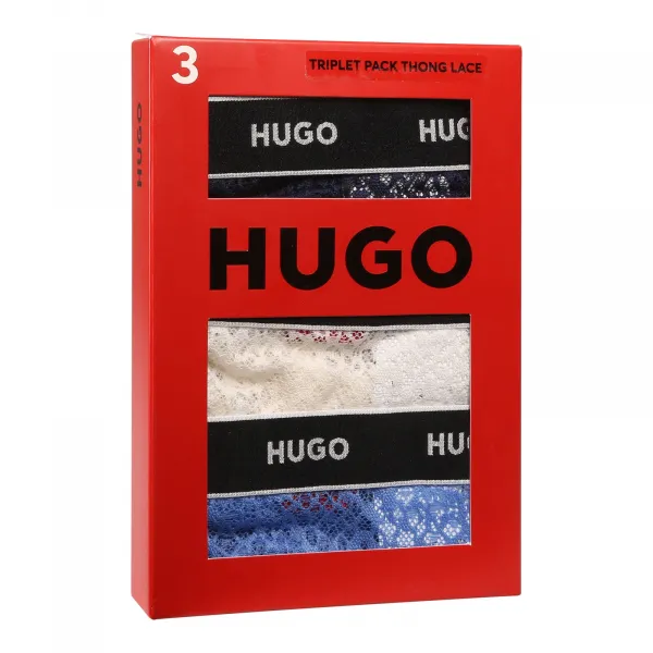 3PACK dámska tangá HUGO viacfarebné (50535265 961) M