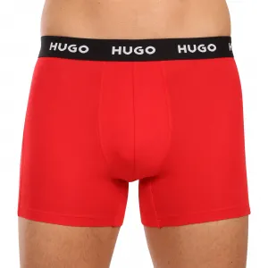 3PACK pánske boxerky HUGO viecfarebné (50532613 986) S, trenky