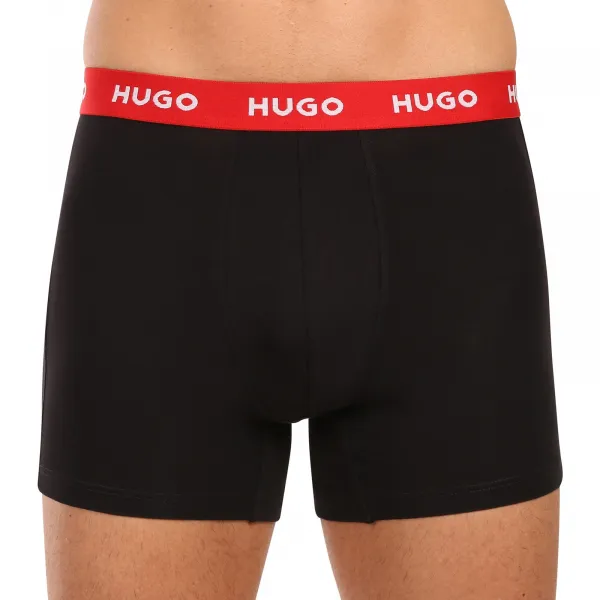 3PACK pánske boxerky HUGO viecfarebné (50532613 986) S, trenky