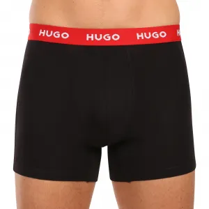 3PACK pánske boxerky HUGO viecfarebné (50532613 986) S, trenky