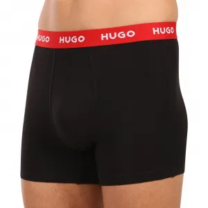 3PACK pánske boxerky HUGO viecfarebné (50532613 986) S, trenky