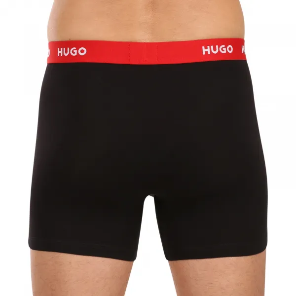 3PACK pánske boxerky HUGO viecfarebné (50532613 986) S, trenky