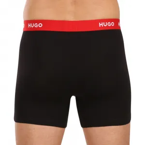 3PACK pánske boxerky HUGO viecfarebné (50532613 986) S, trenky