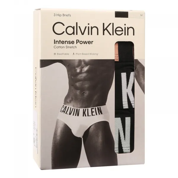3PACK pánske slipy Calvin Klein čierné (NB3607A-VVN) M