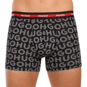 3PACK pánske boxerky HUGO viacfarebné (50545674 979) S, trenky