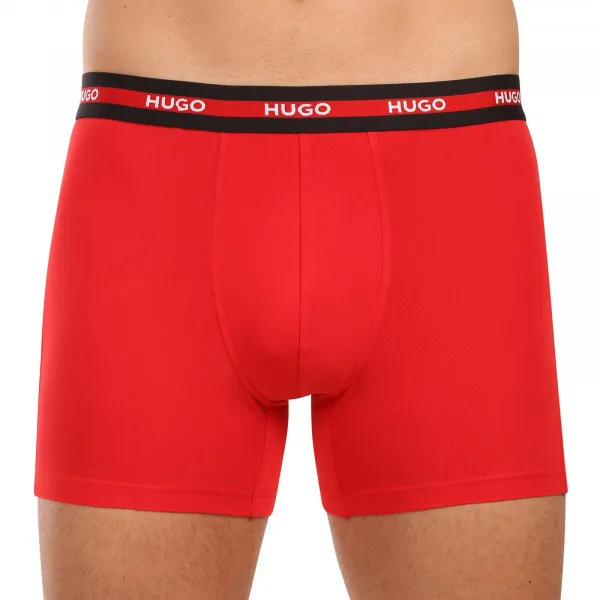 3PACK pánske boxerky HUGO viacfarebné (50545674 979) S, trenky