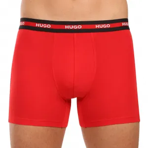 3PACK pánske boxerky HUGO viacfarebné (50545674 979) S, trenky