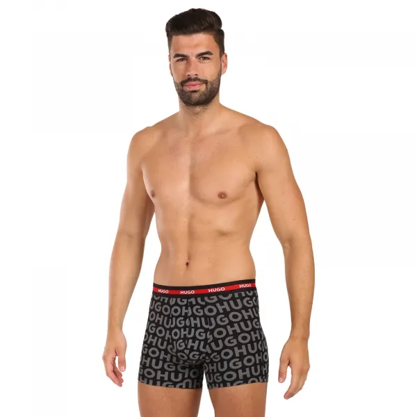 3PACK pánske boxerky HUGO viacfarebné (50545674 979) S, trenky