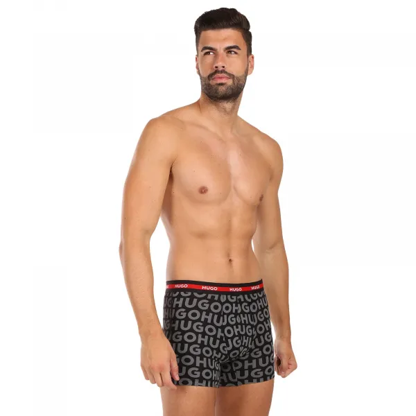 3PACK pánske boxerky HUGO viacfarebné (50545674 979) S, trenky