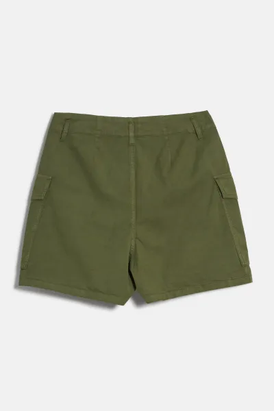 Šortky Woolrich Cotton Twill Utility Short Cypress